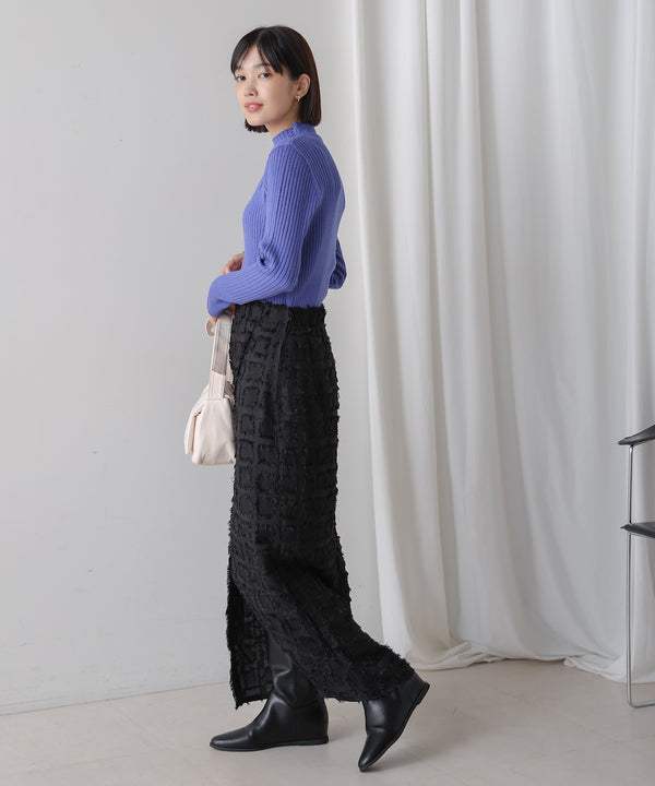 【WEB限定】フリンジチェックスカート