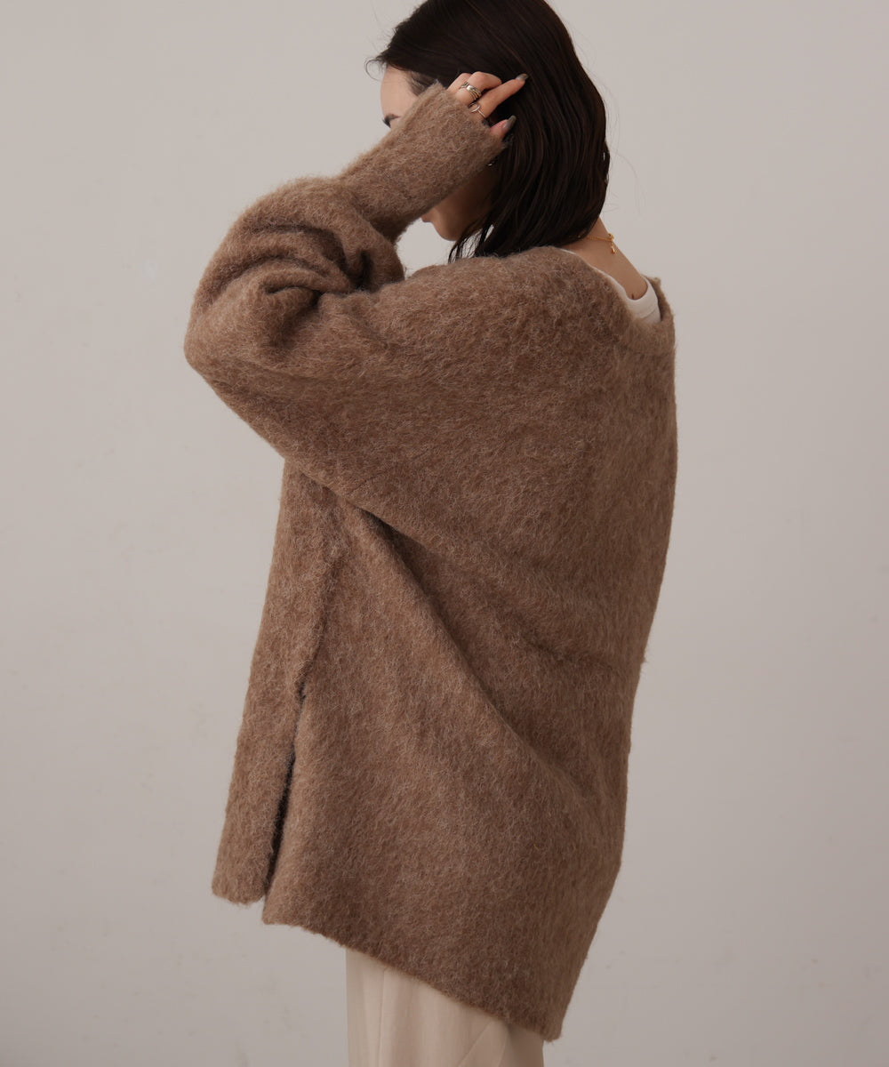 モヘアタッチニット2WAYプルオーバー