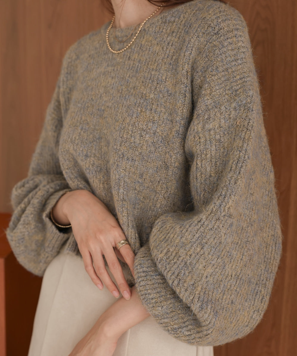 ミックス シャギー プルオーバー ニット BEAMS HEART（ビームス ハート）ミックスシャギー プルオーバー
