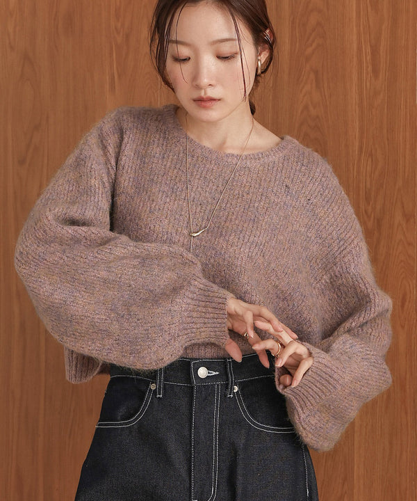 ミックスシャギープルオーバー