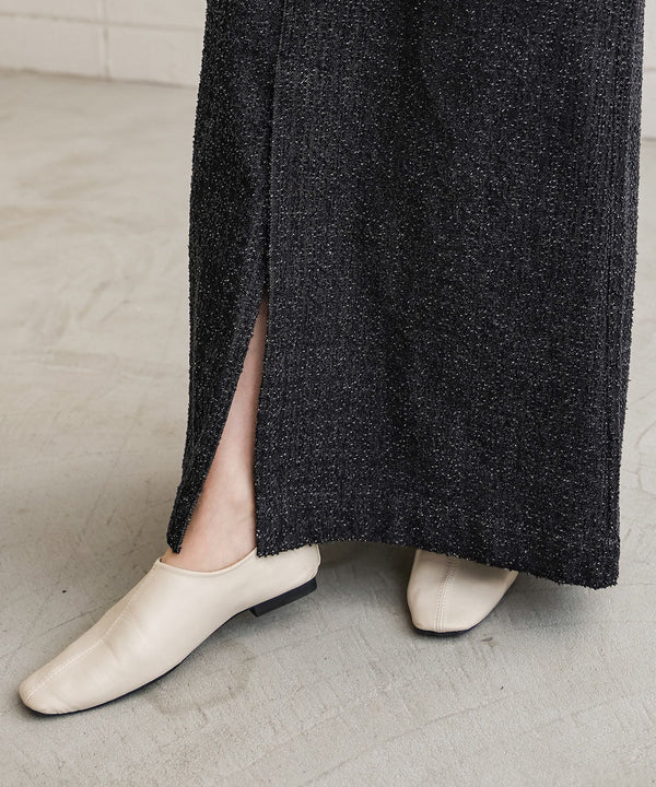 ドットダメージデニムスカート