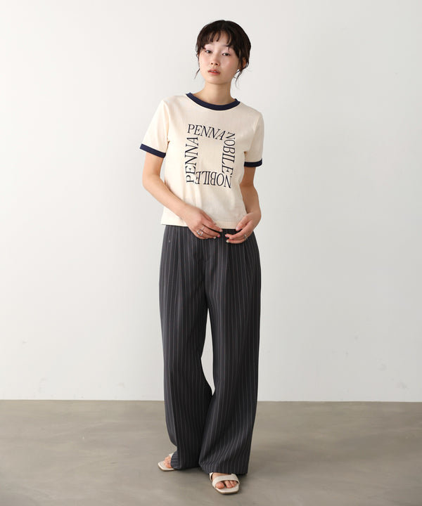 配色リンガーロゴＴシャツ