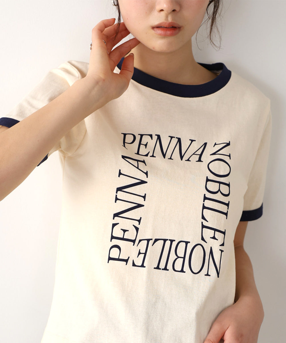 配色リンガーロゴＴシャツ