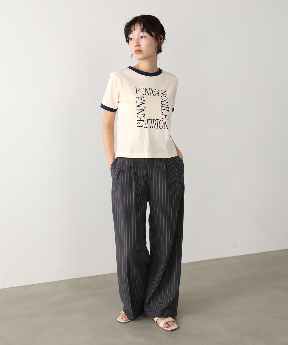 配色リンガーロゴＴシャツ