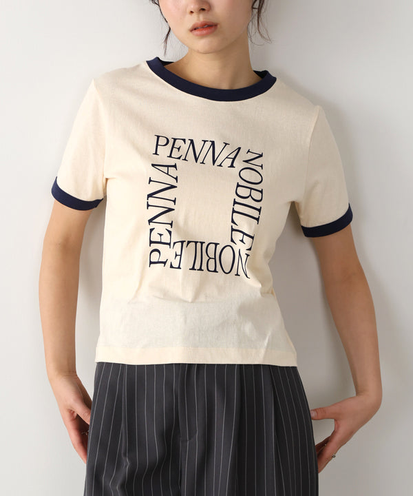 配色リンガーロゴＴシャツ