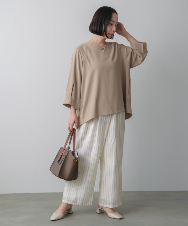 シルク調カシュクールパンツ