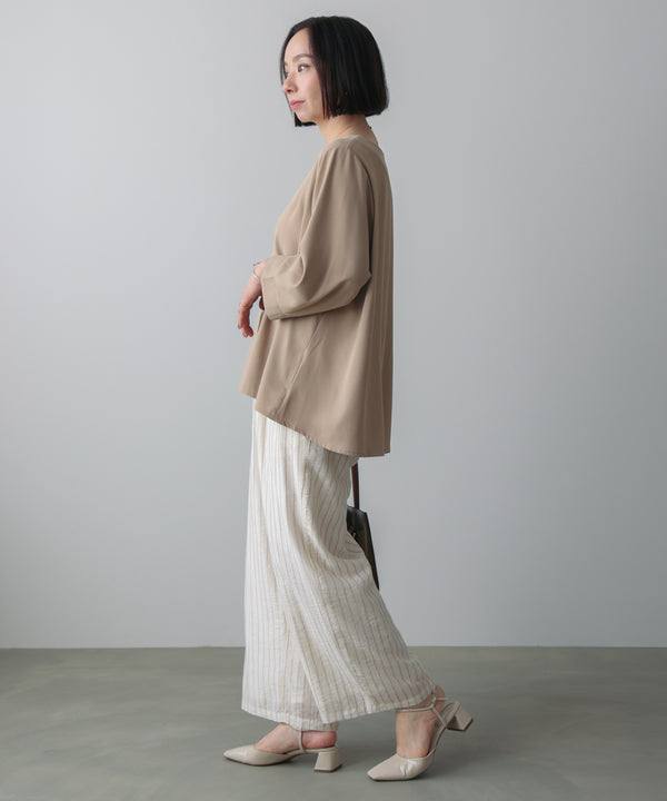 シルク調カシュクールパンツ