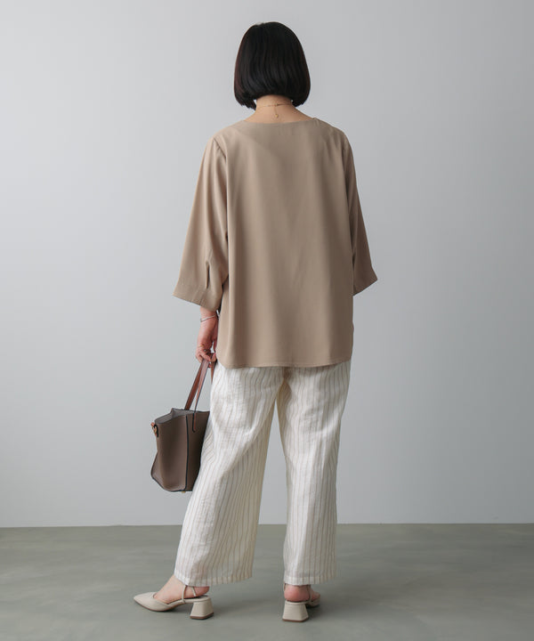 シルク調カシュクールパンツ
