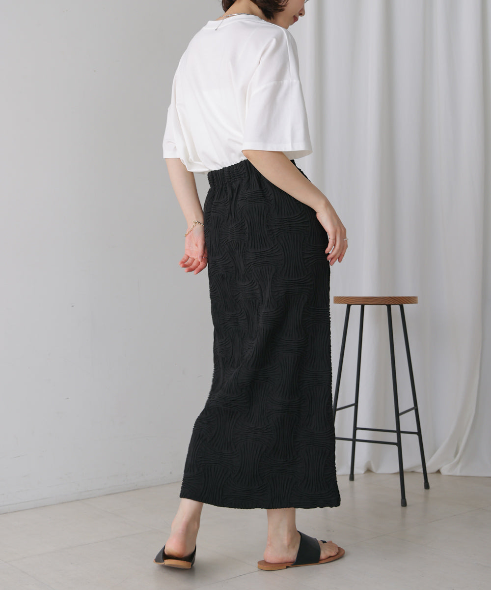 BLUELEA Jacquard skirt ブルレア ジャガードスカート