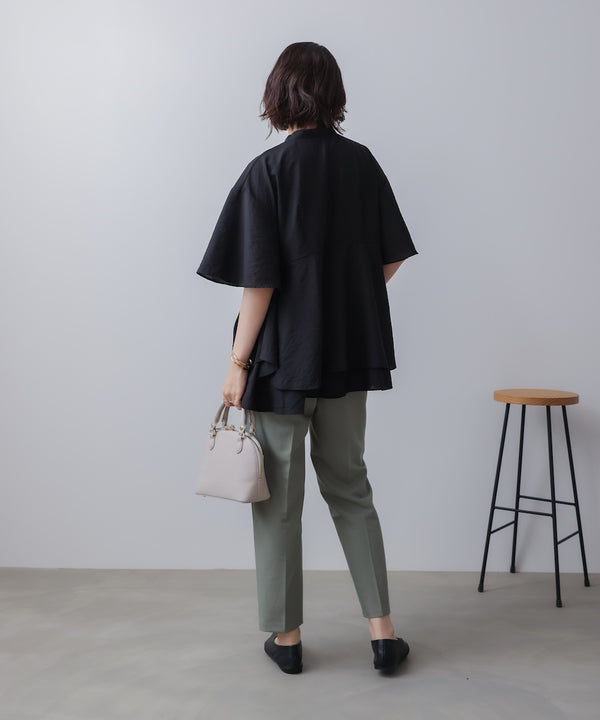 ヘムレイヤードシャツ