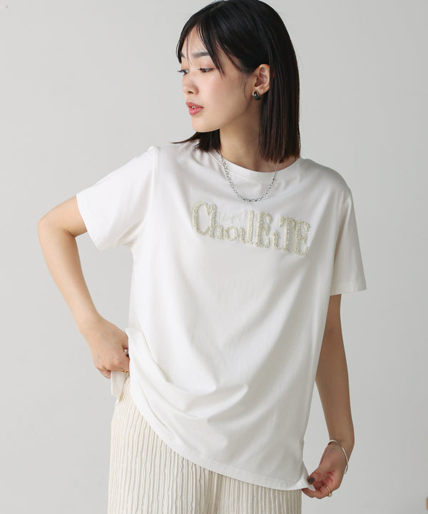 【WEB限定】ラメさがら刺繍Ｔシャツ