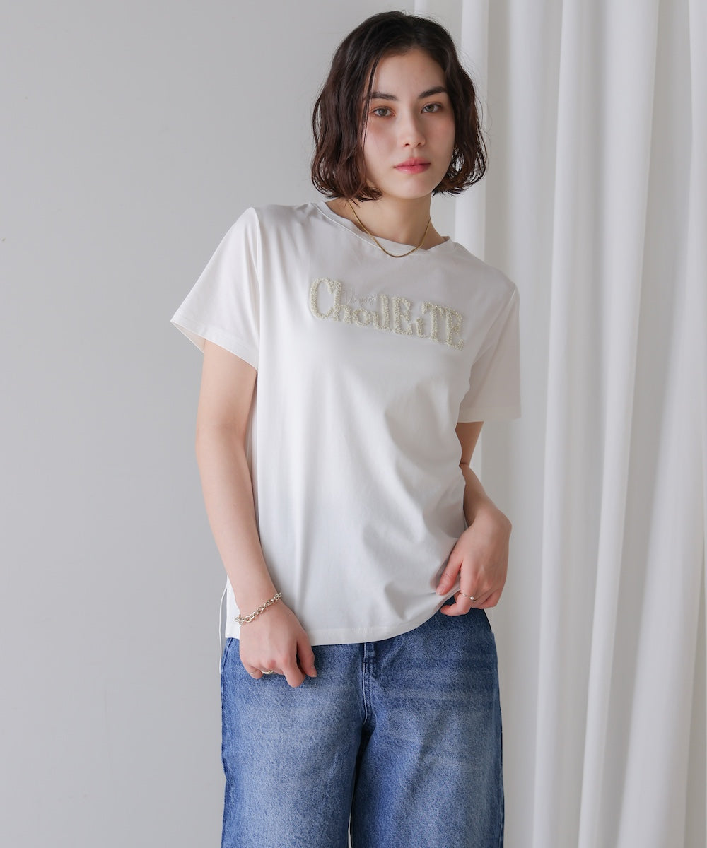 ラメさがら刺繍Ｔシャツ［5/16発送予定］