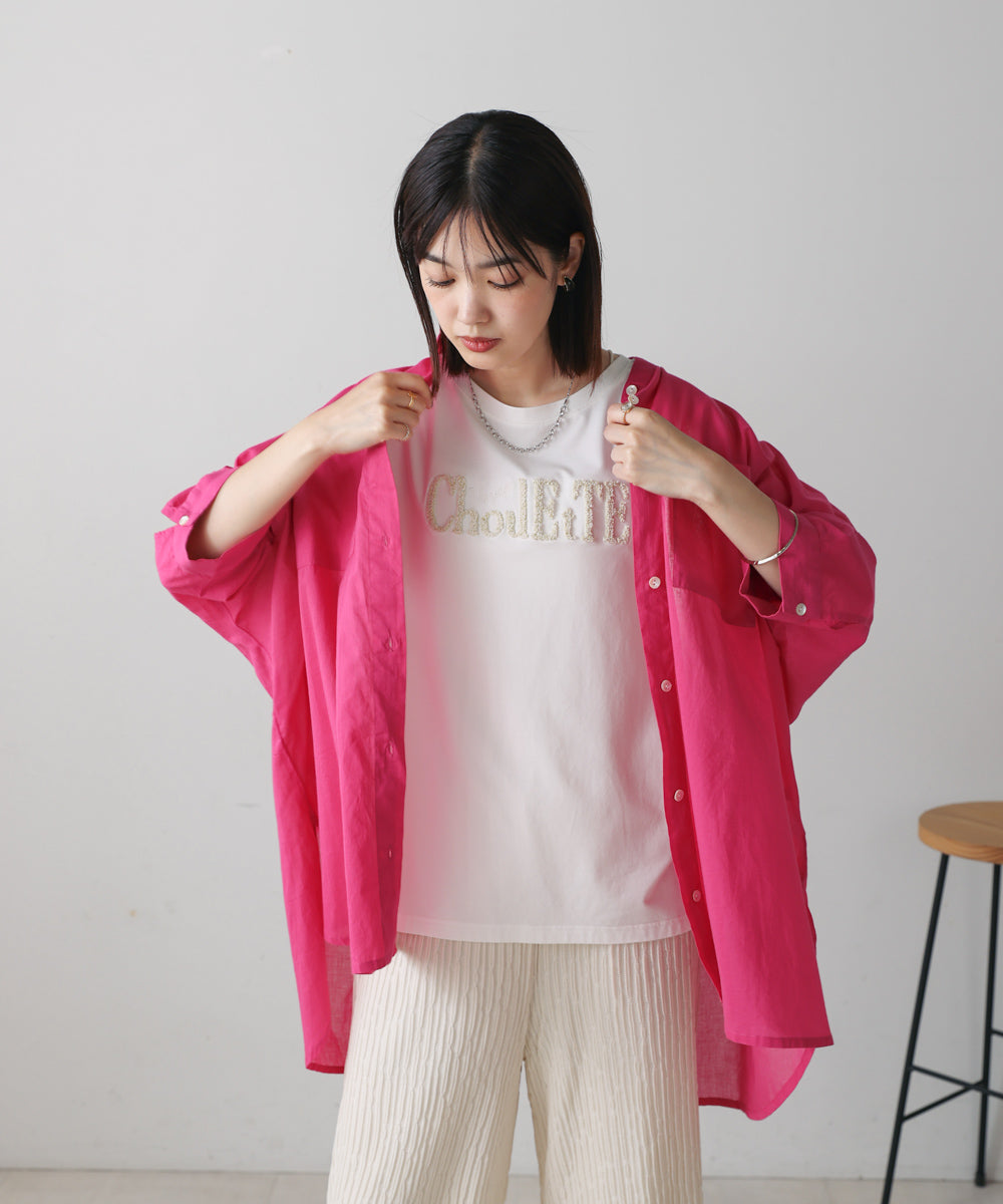 【WEB限定】ラメさがら刺繍Ｔシャツ