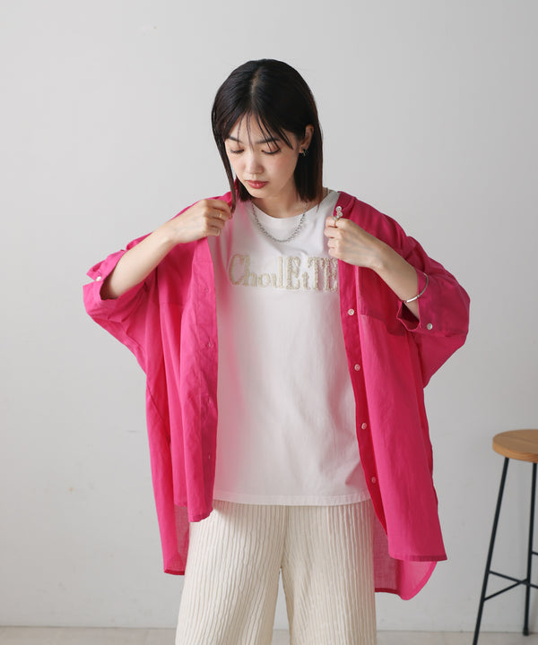 【WEB限定】ラメさがら刺繍Ｔシャツ