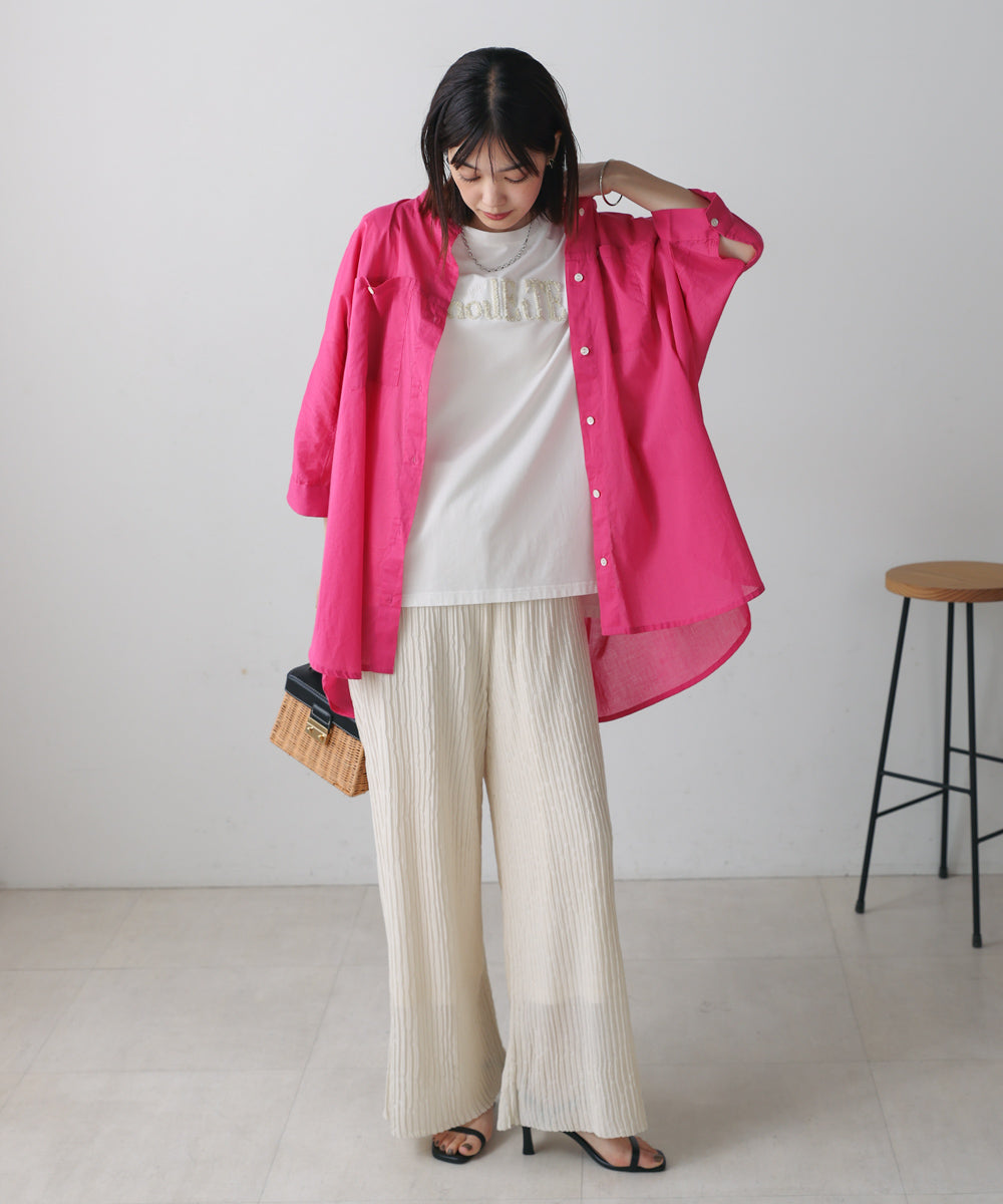 【WEB限定】ラメさがら刺繍Ｔシャツ