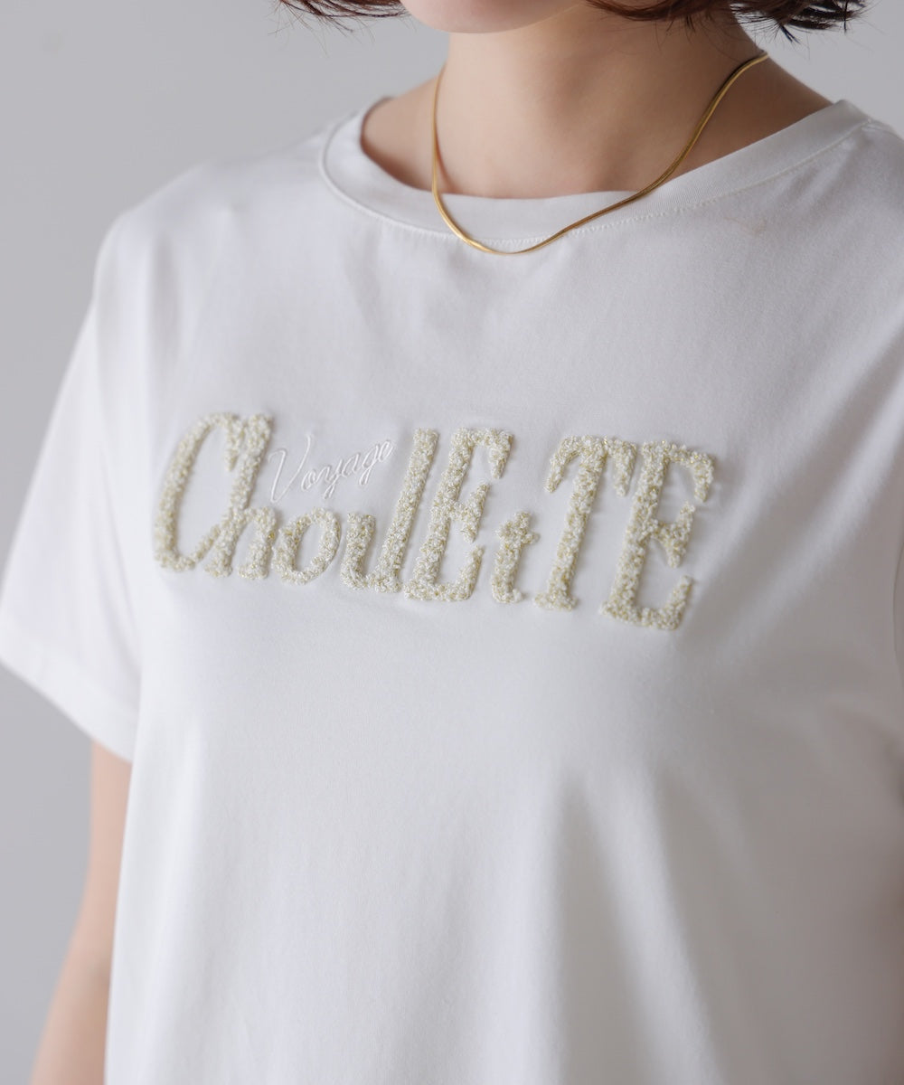 ラメさがら刺繍Ｔシャツ［5/16発送予定］