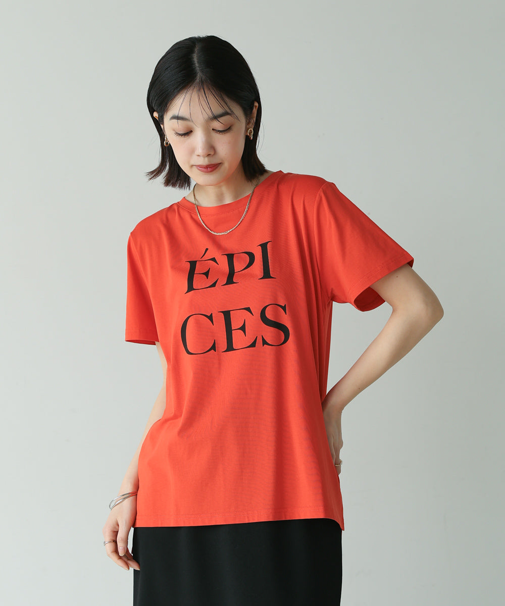 カラーロゴプリントＴシャツ