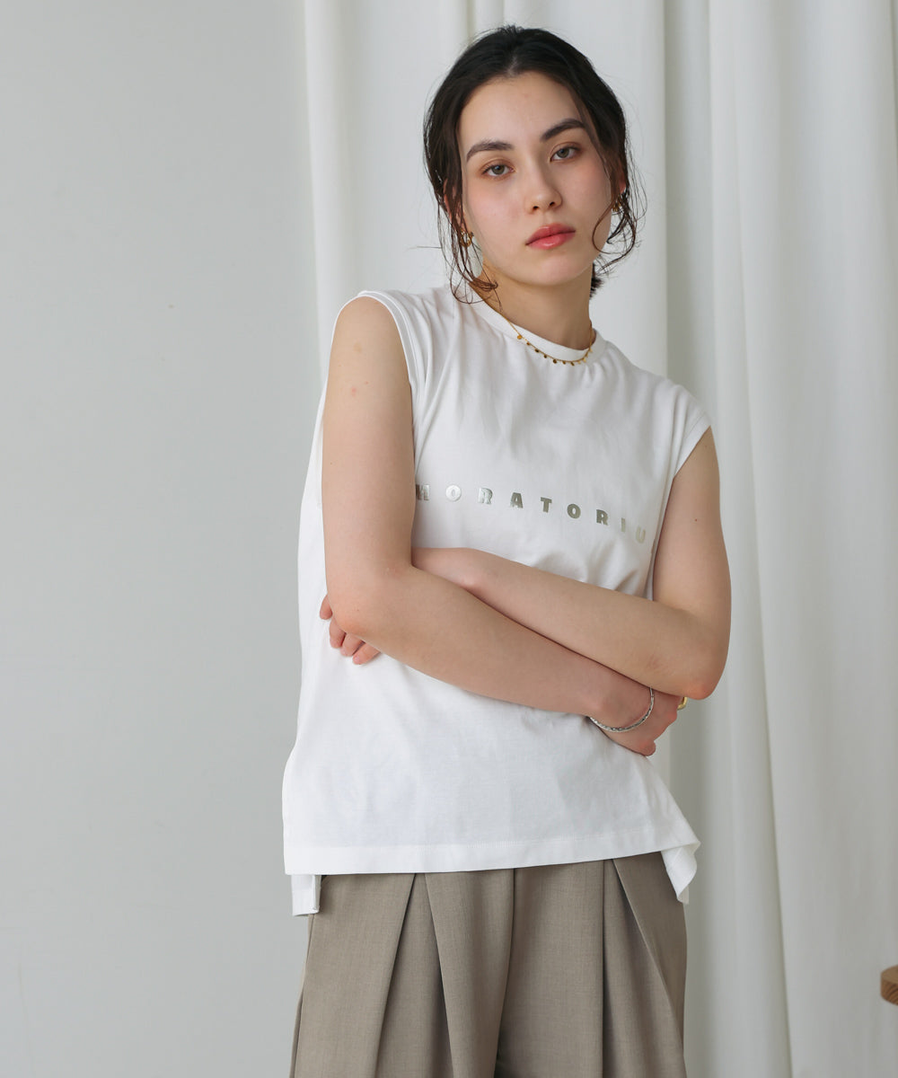 スモールロゴ箔ロゴＴシャツ