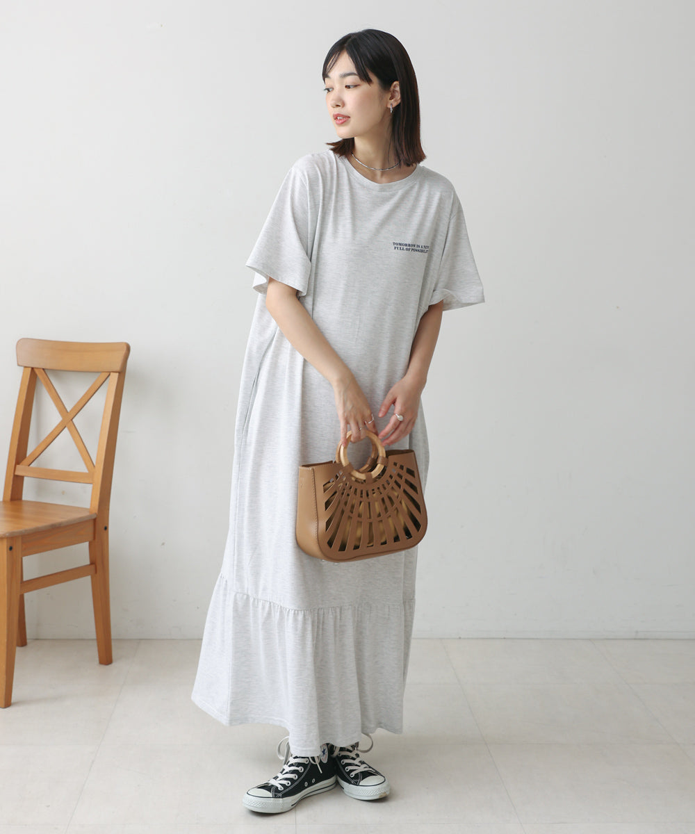 【WEB限定】ペプラムフリルワンピース