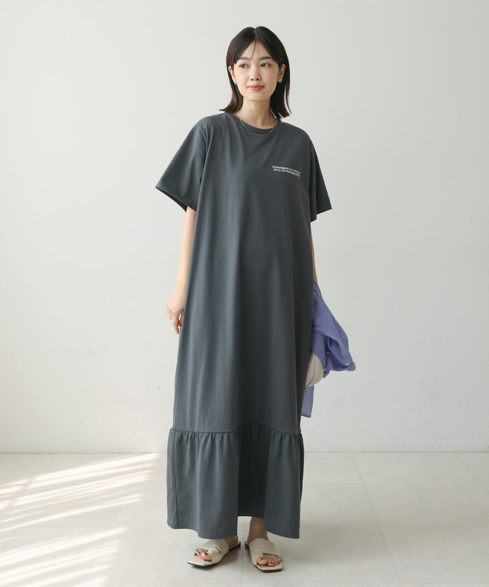 【WEB限定】ペプラムフリルワンピース