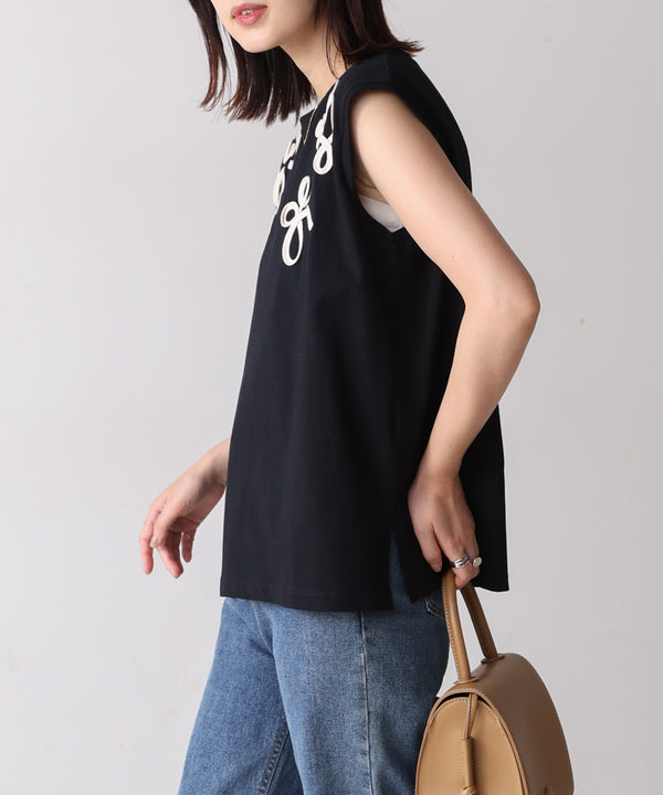 【WEB限定】コード刺しゅうフレンチＴシャツ［8/8発送予定］