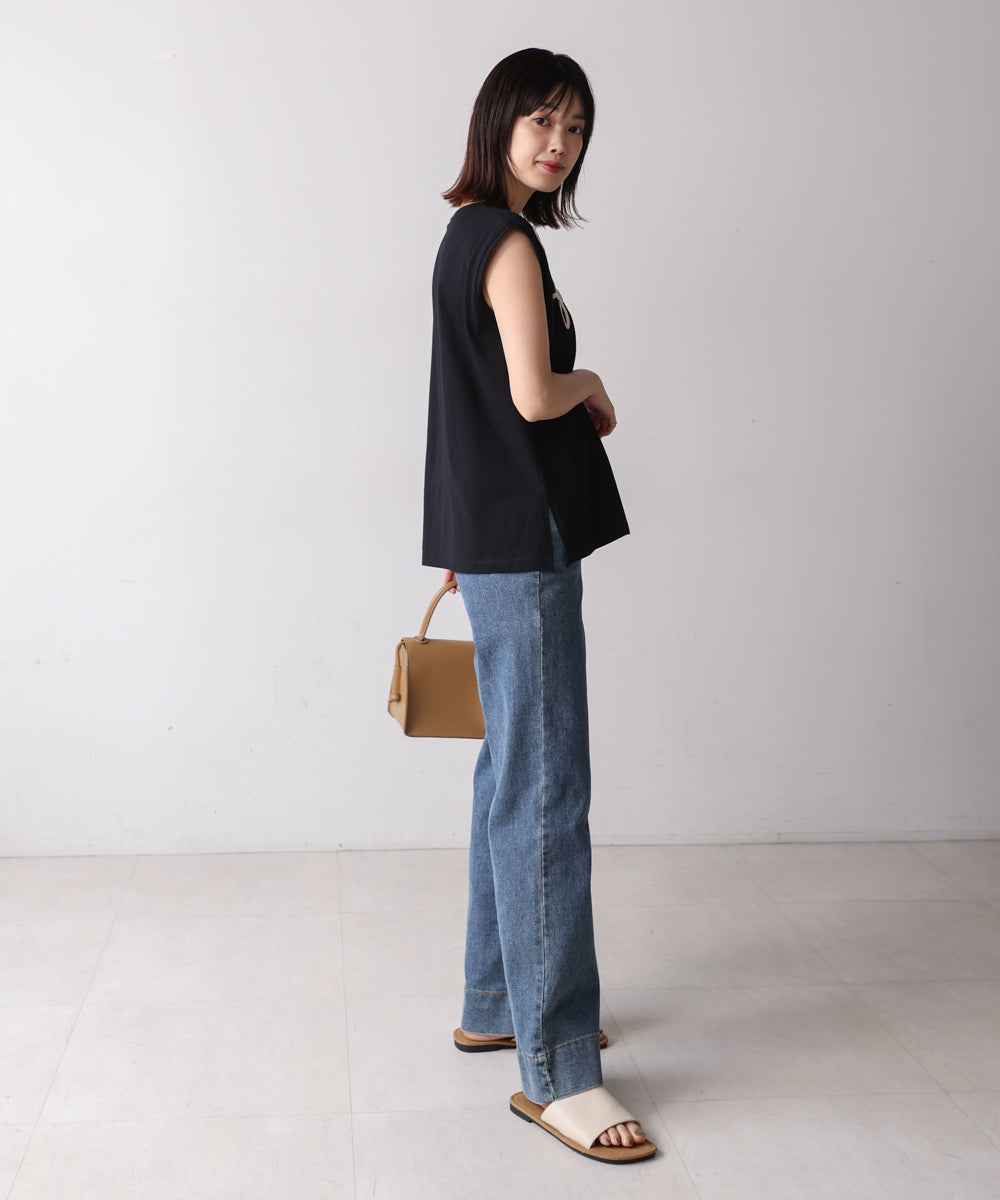 【WEB限定】コード刺しゅうフレンチＴシャツ［8/8発送予定］