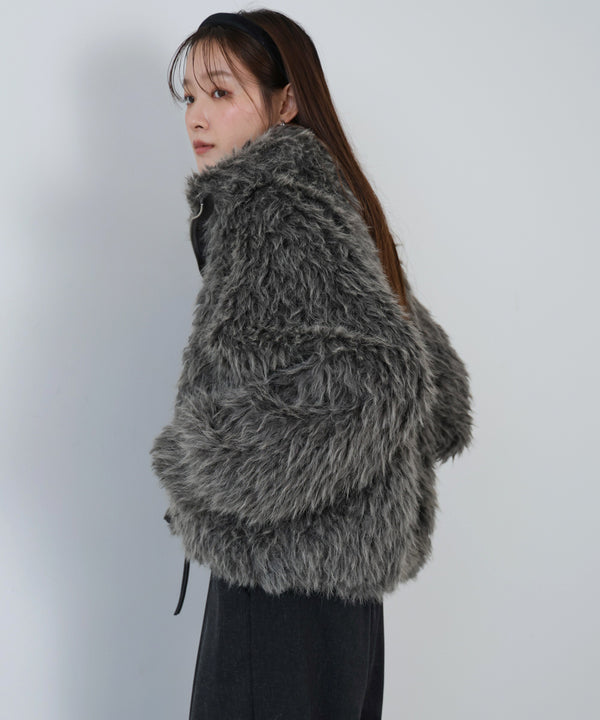 ミックスシープスタンドブルゾン