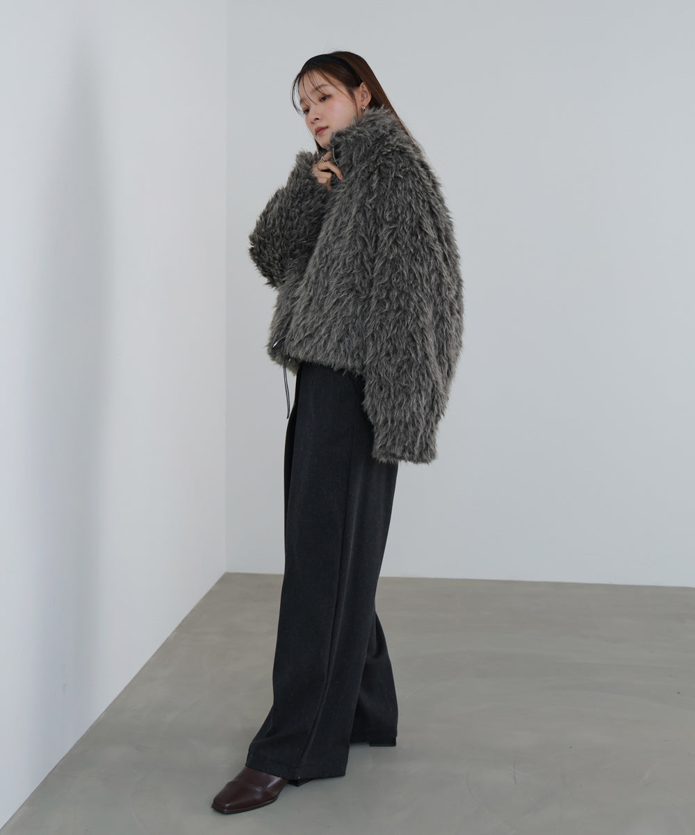 ミックスシープスタンドブルゾン