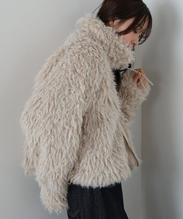 ミックスシープスタンドブルゾン