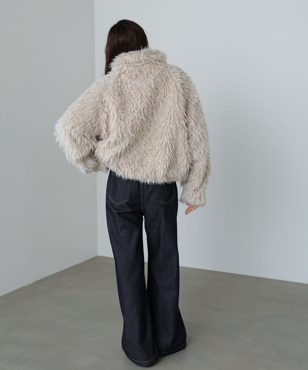 ミックスシープスタンドブルゾン