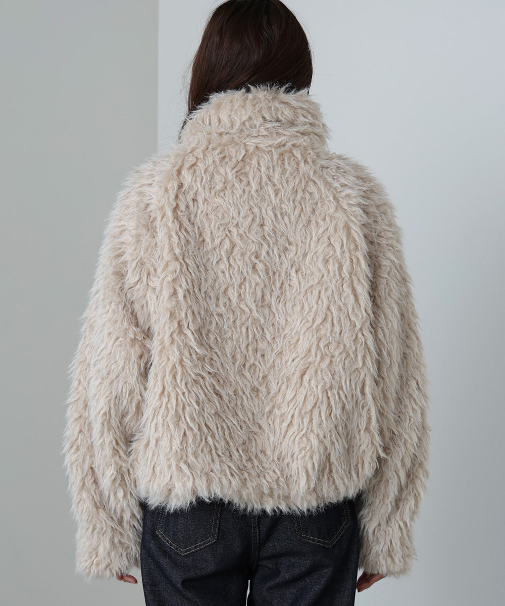 ミックスシープスタンドブルゾン