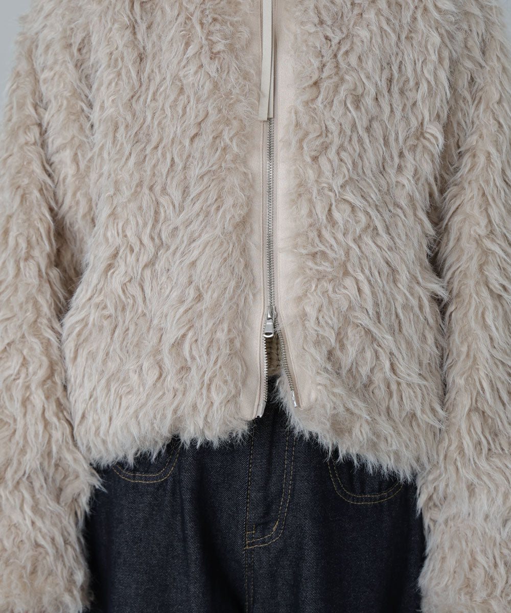 ミックスシープスタンドブルゾン