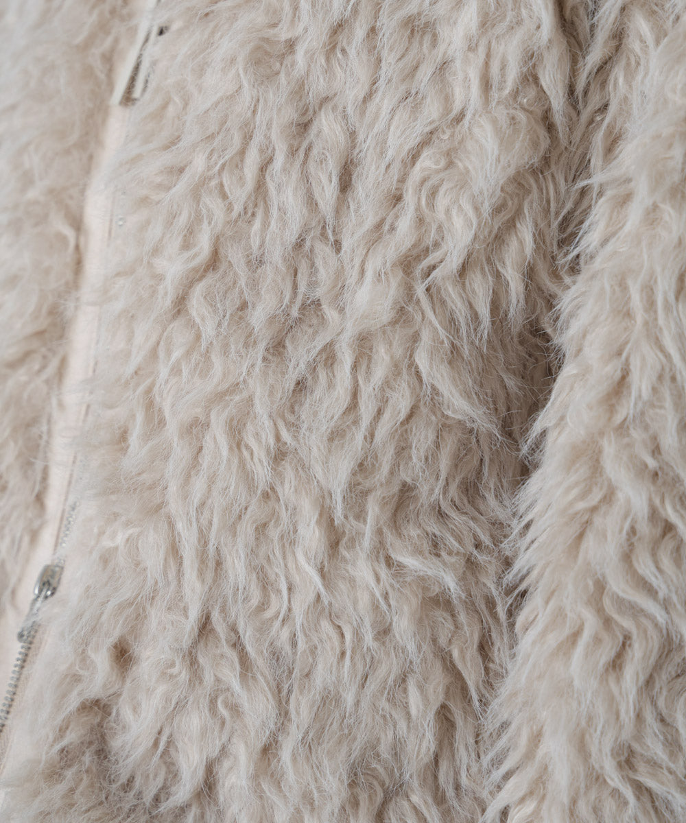 ミックスシープスタンドブルゾン