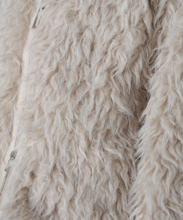 ミックスシープスタンドブルゾン