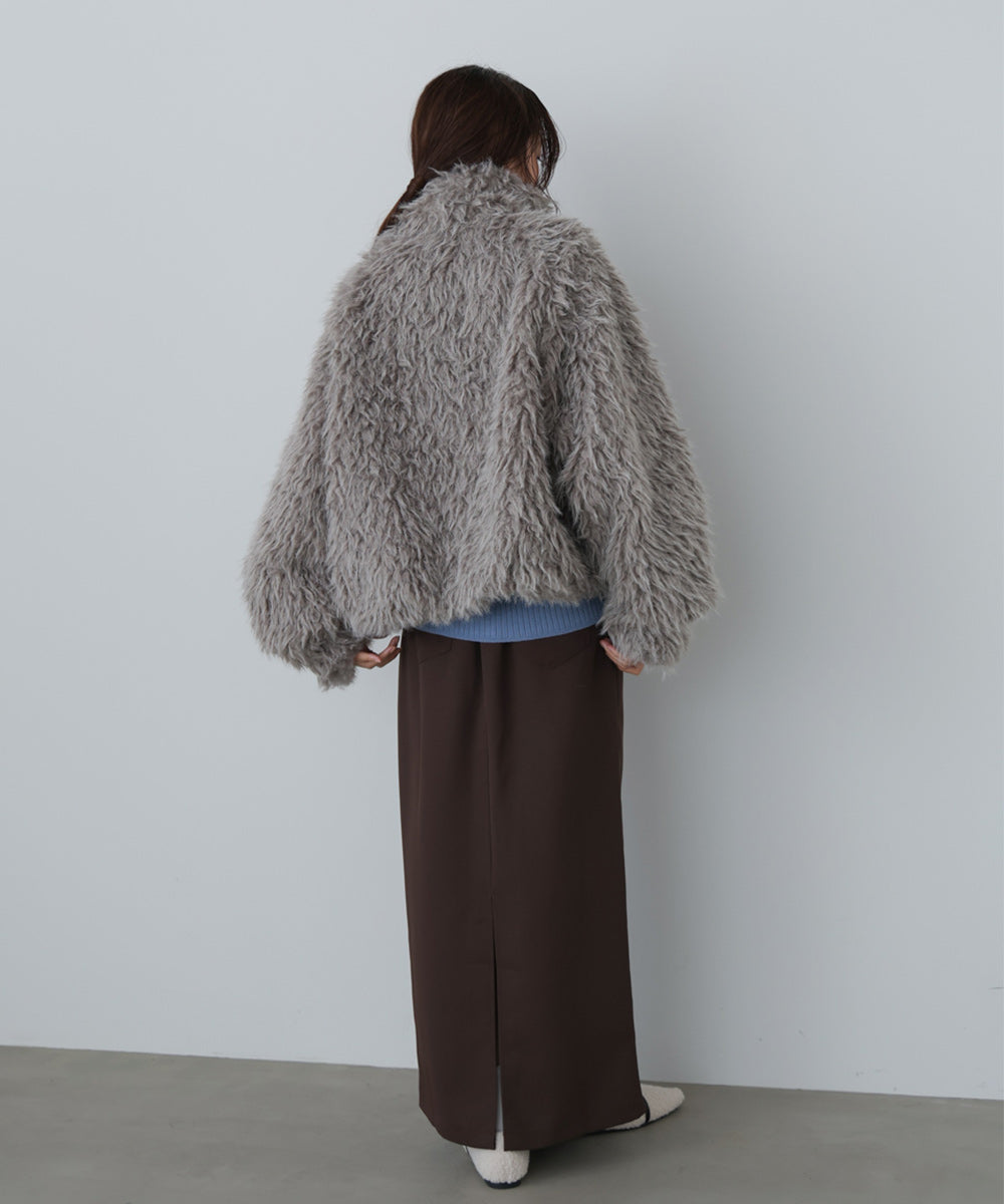 ミックスシープスタンドブルゾン