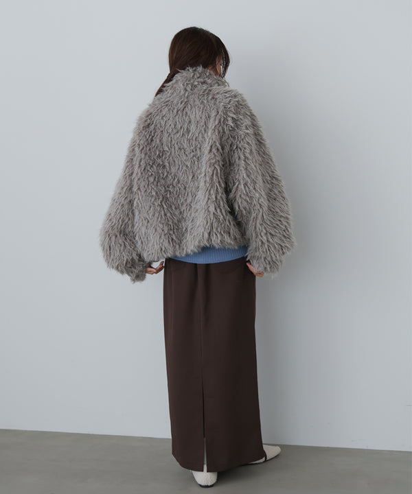 ミックスシープスタンドブルゾン