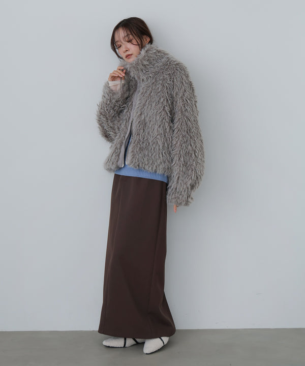 ミックスシープスタンドブルゾン