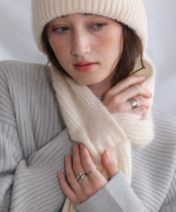 マフラードッキングニットキャップ