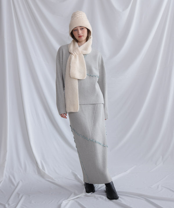 マフラードッキングニットキャップ