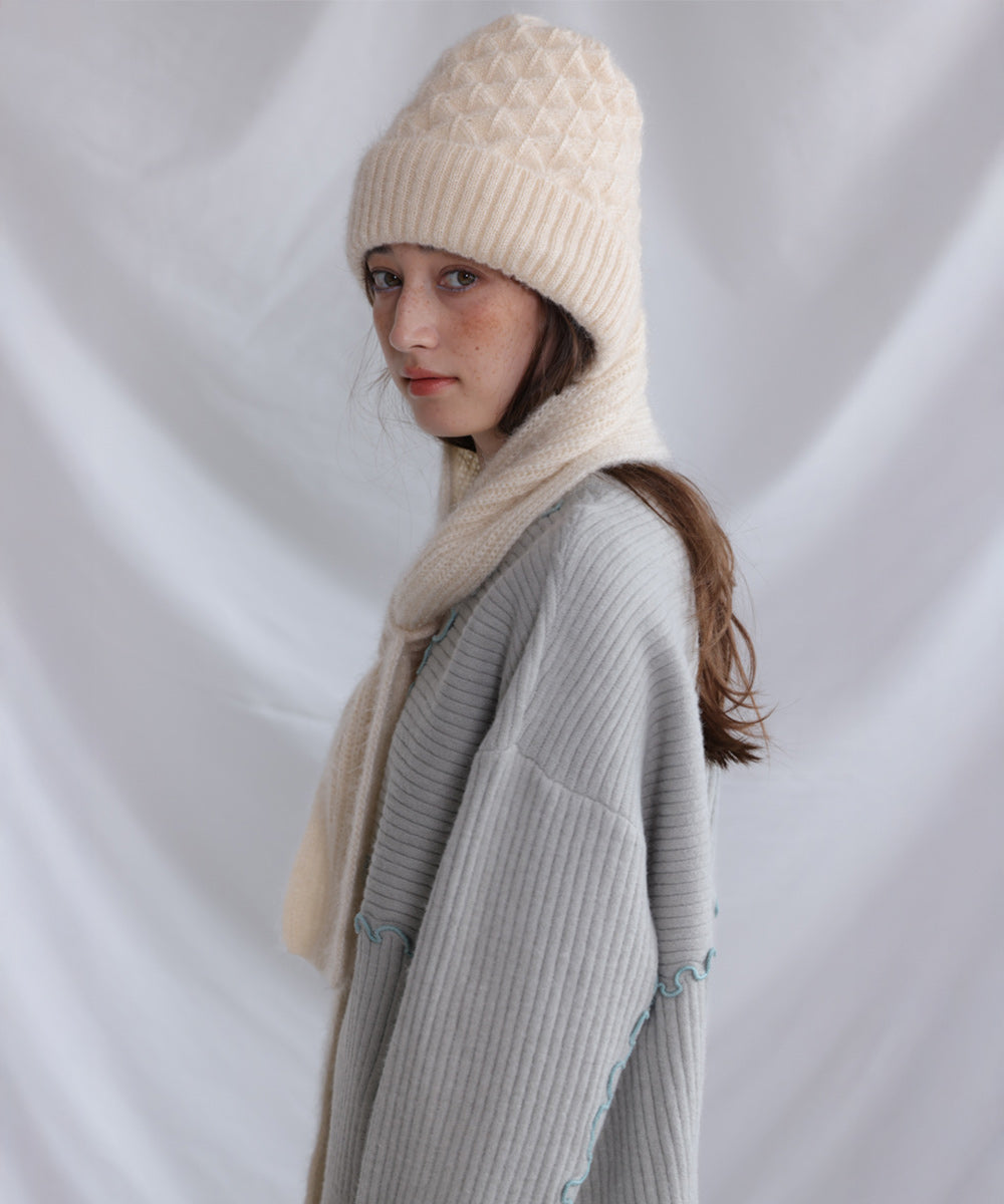 マフラードッキングニットキャップ