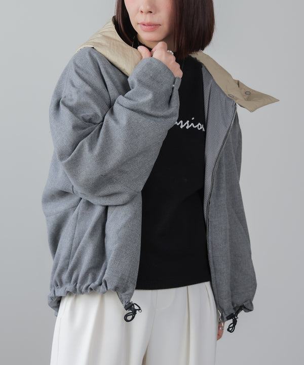 【日本製】フーデッドブルゾン