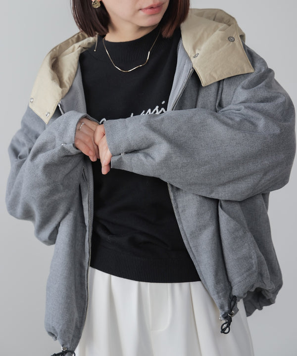 【日本製】フーデッドブルゾン