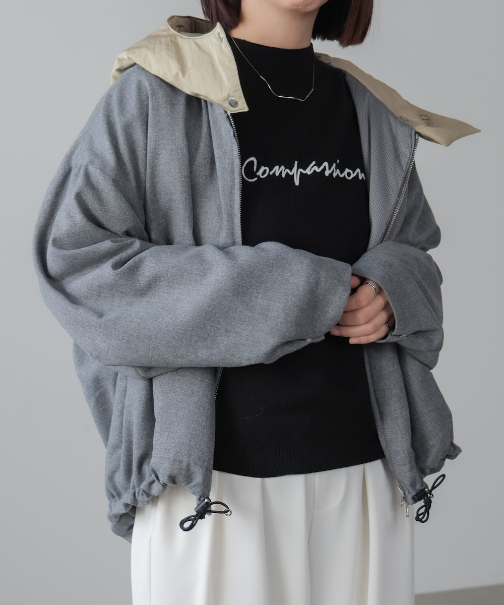 【日本製】フーデッドブルゾン