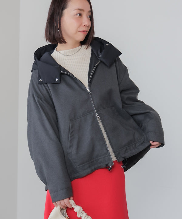 【日本製】フーデッドブルゾン