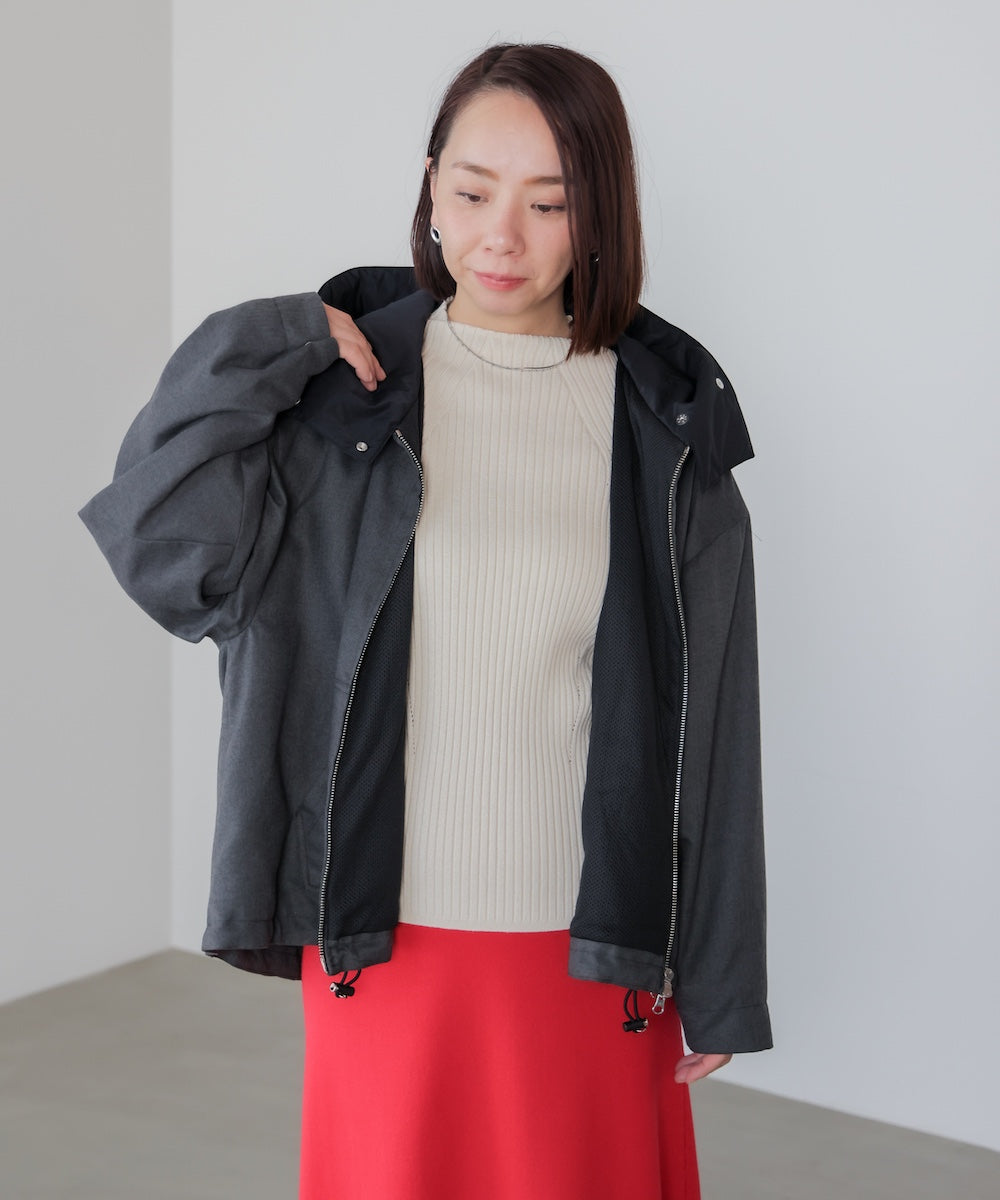 【日本製】フーデッドブルゾン