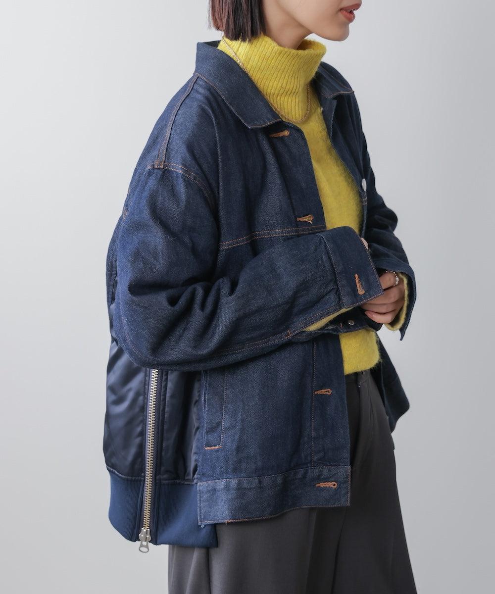 【日本製】ドッキングデニムジャケット