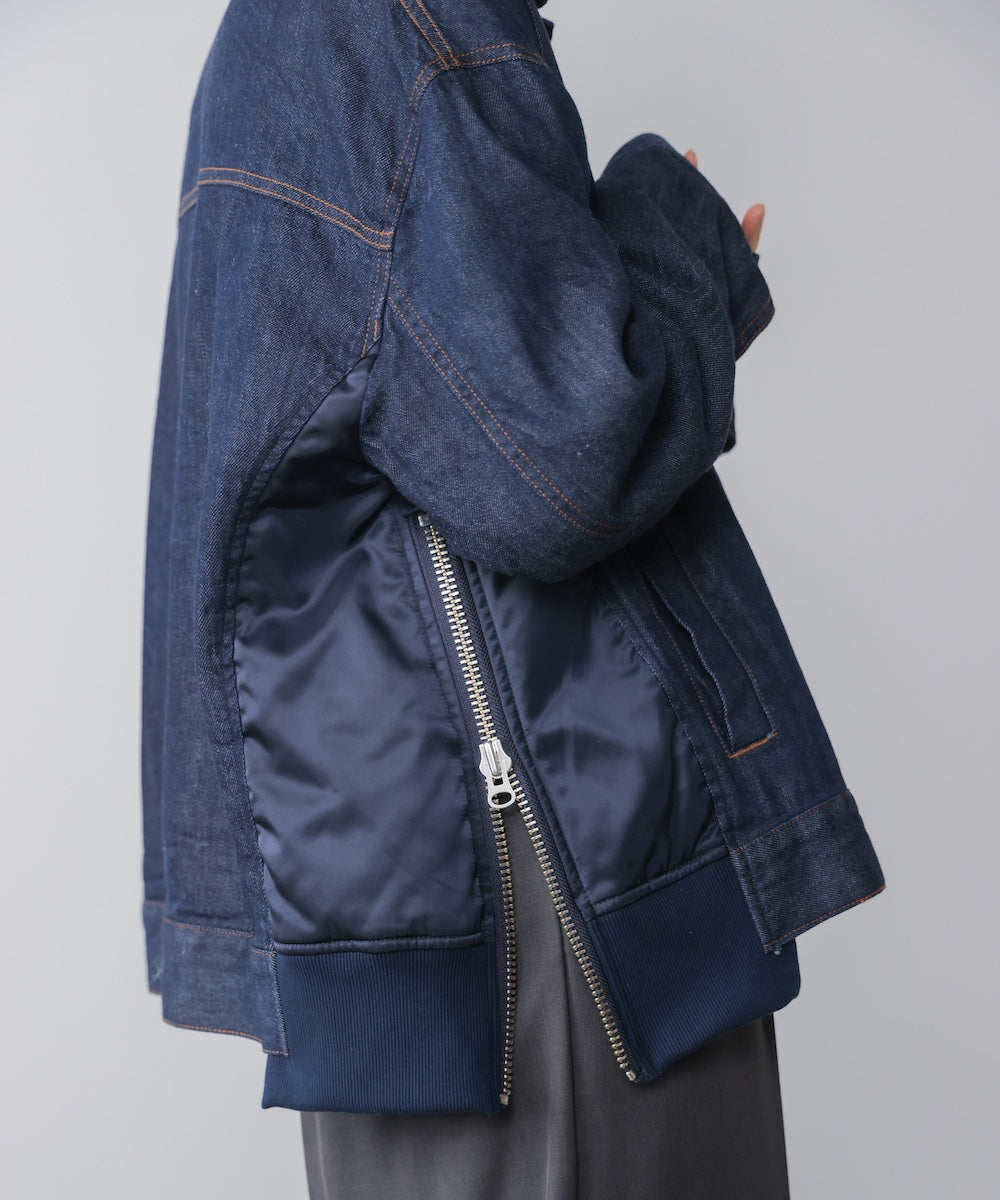 【日本製】ドッキングデニムジャケット