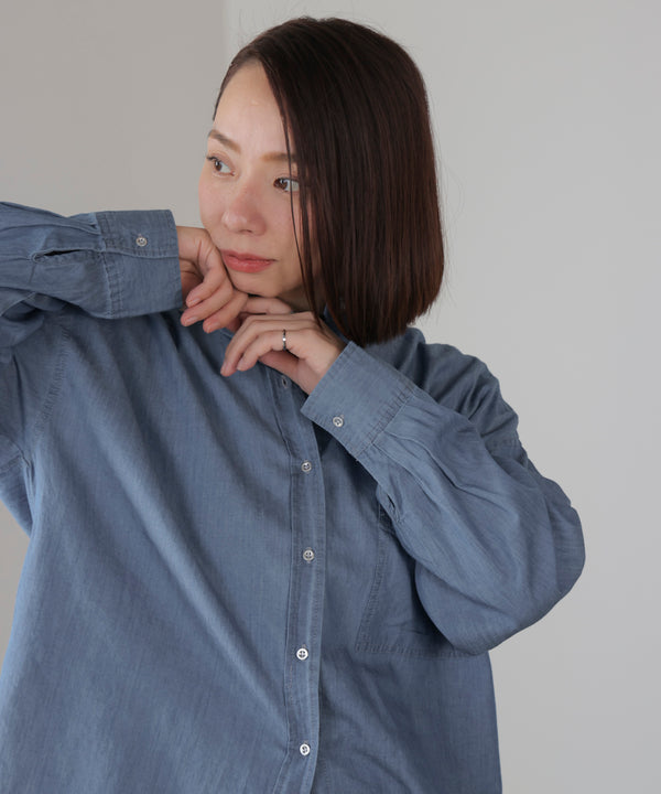 シアーデニム２ＷＡＹシャツ