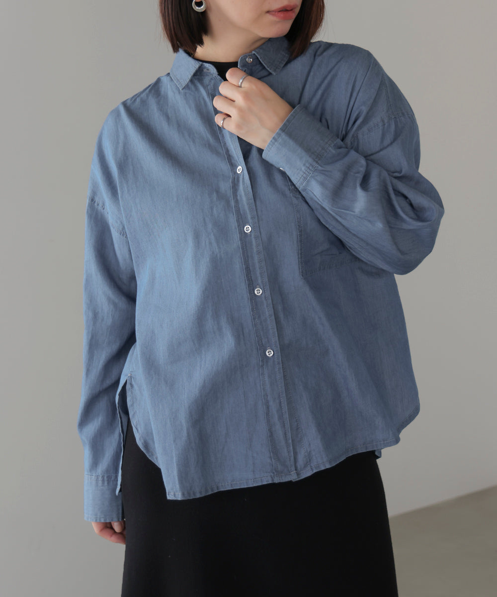 シアーデニム２ＷＡＹシャツ