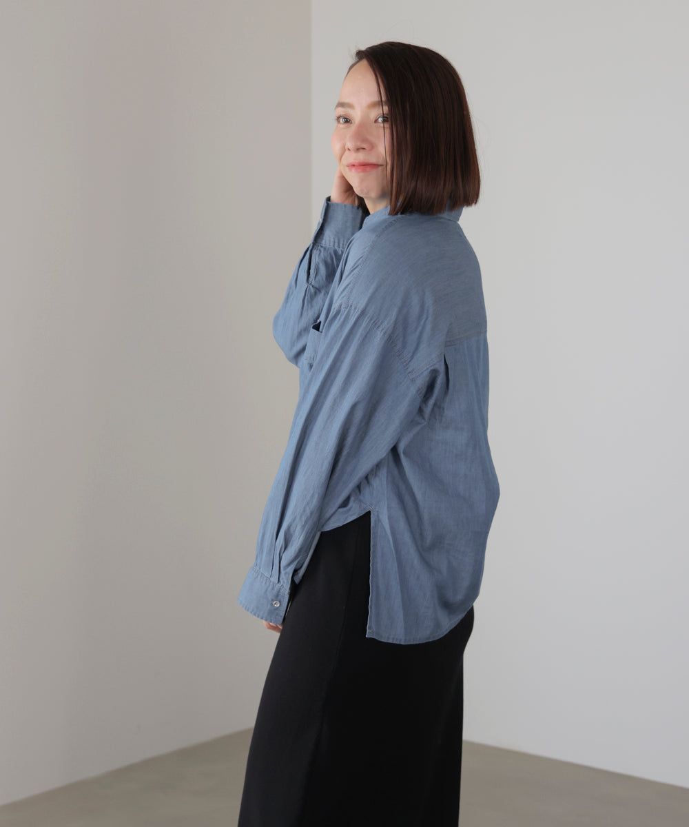 シアーデニム２ＷＡＹシャツ